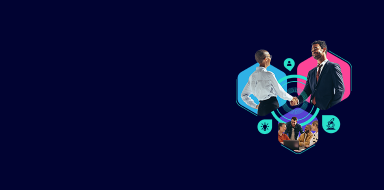 Two people shaking hands